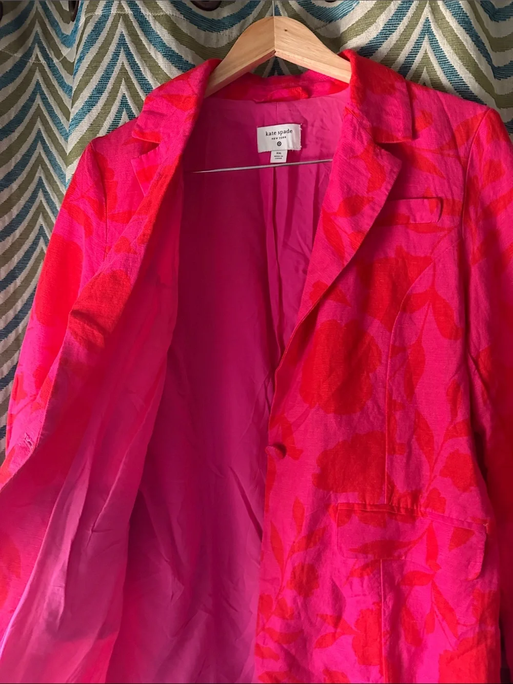 kate spade for Target Pink and Red Floral Blazer